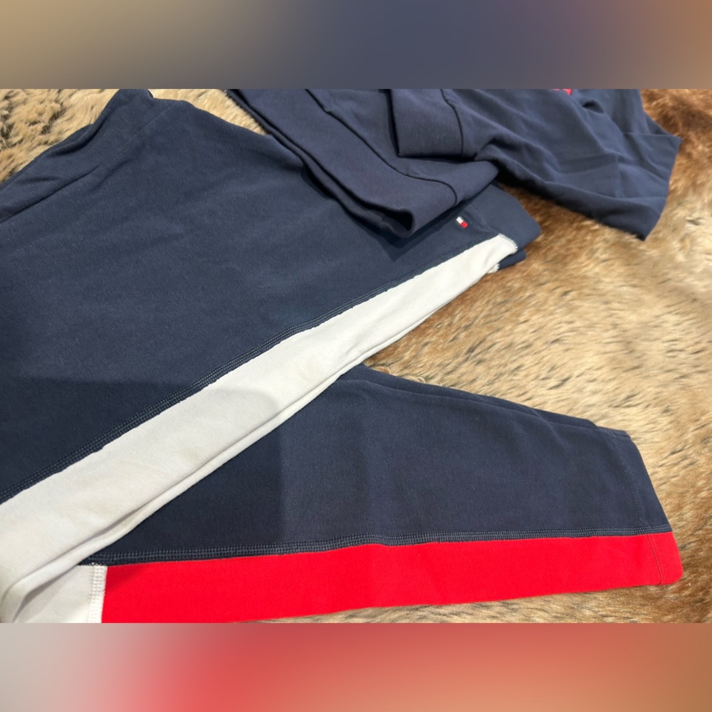 Tommy Hilfiger Girls 2-Piece Bundle, Hoodie and Leggings Set, Size Medium - Picture 3 of 6
